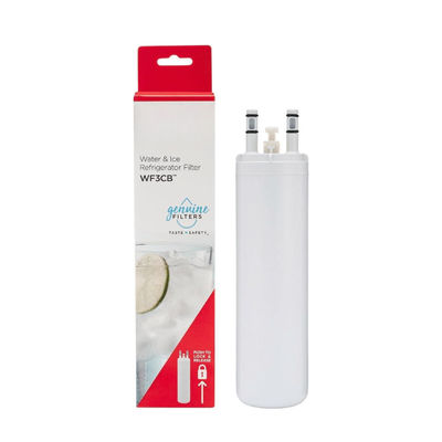 Filtro de agua de refrigerador WF3CB Reemplazo Blanco 1 Cuenta para prefiltración doméstica